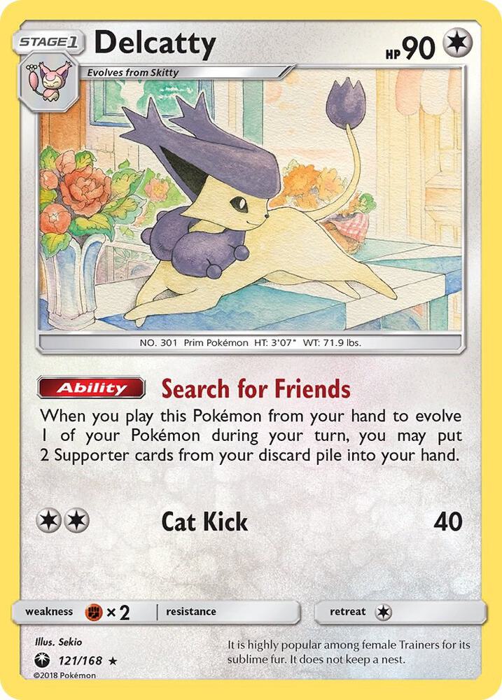 Delcatty #121 HOLOFOIL SM - Celestial Storm
