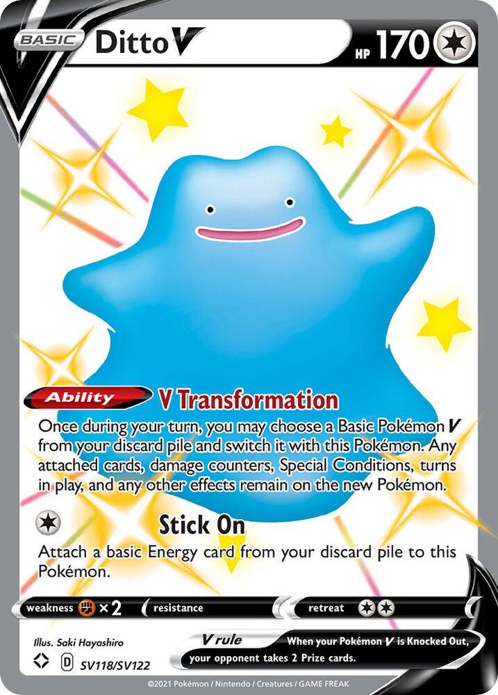 Ditto V #SV118 Shining Fates: Shiny Vault