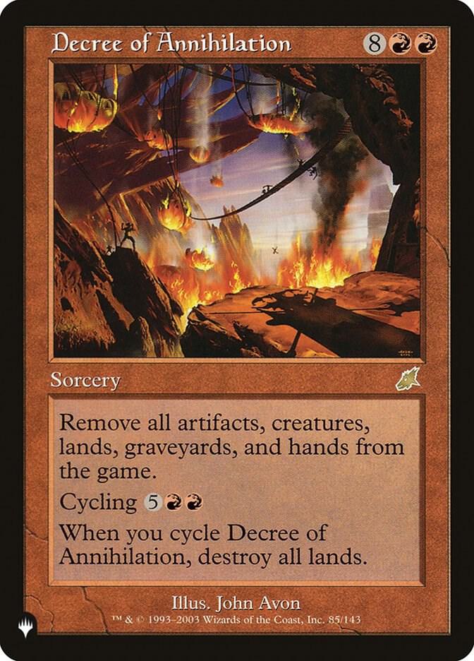 Decree of Annihilation #85 The List Reprints