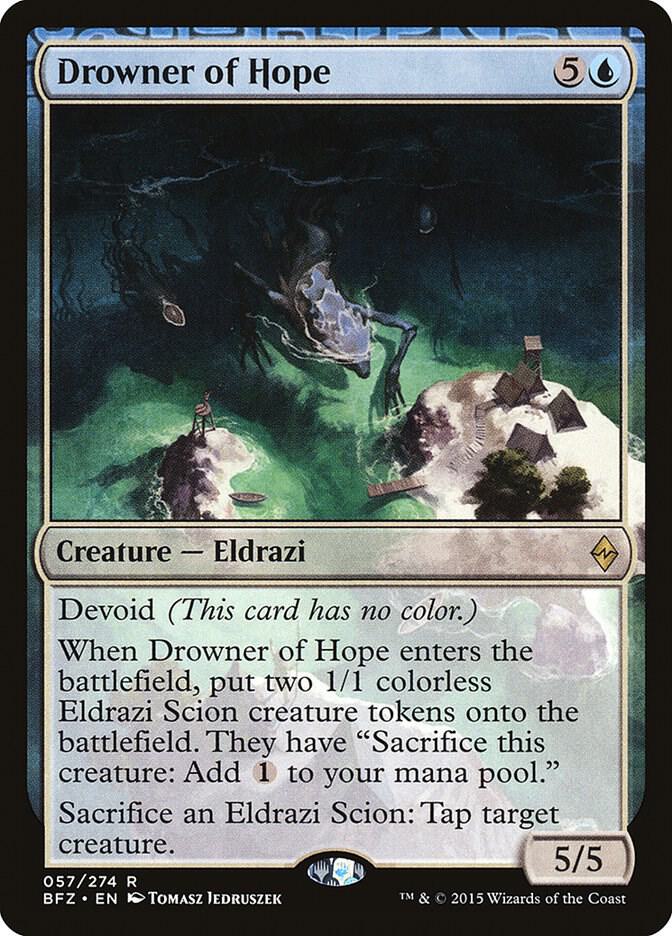 Drowner of Hope #57 FOIL Battle for Zendikar