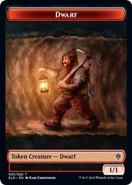 Dwarf Token #7 Throne of Eldraine