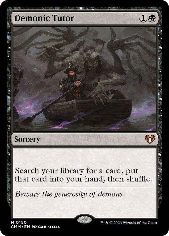 Demonic Tutor #150 Commander Masters
