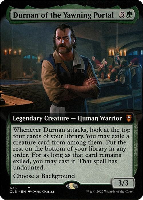 Durnan of the Yawning Portal #635 (Extended Art) Commander Legends: Battle for Baldur's Gate