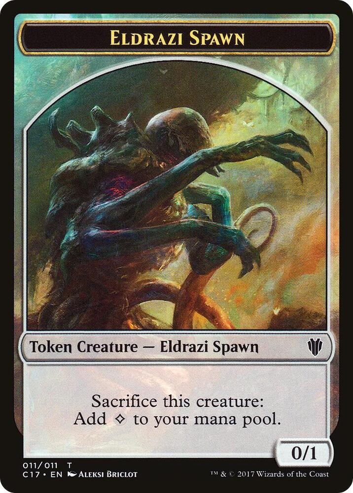 Eldrazi Spawn // Vampire Double-Sided Token #11 // 4 Commander 2017 – The Curious Crow Company