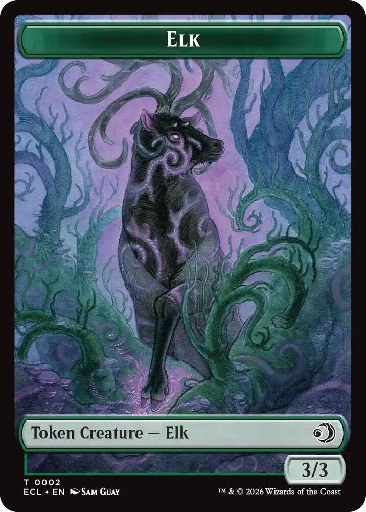 Elk #2 // Mutavault #11 Token Lorwyn Eclipsed