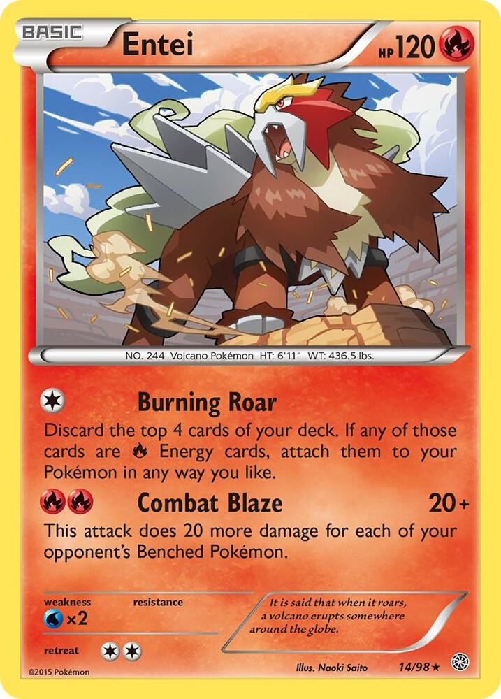 Entei #14 XY - Ancient Origins