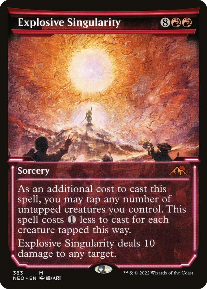 Explosive Singularity (Showcase) #383 Kamigawa: Neon Dynasty