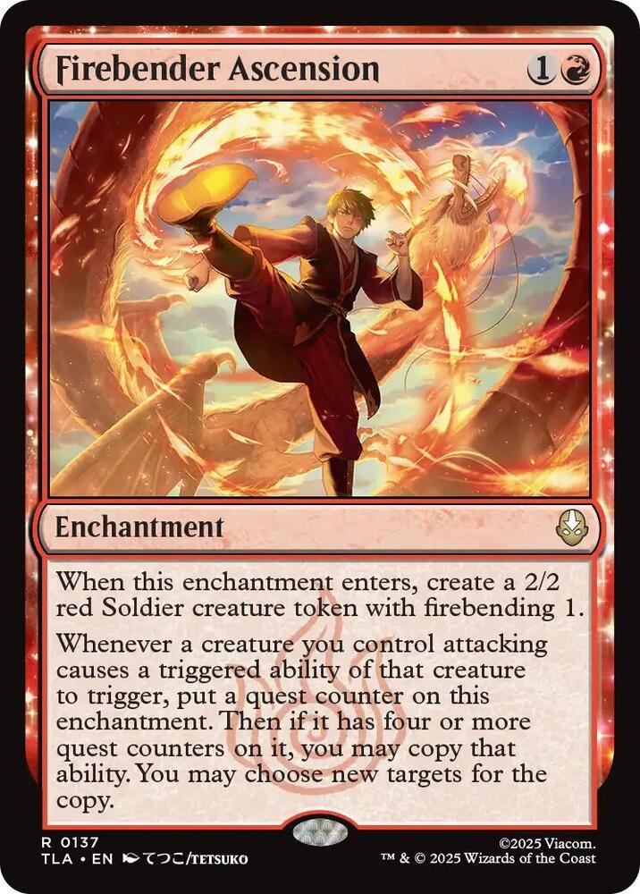 Firebender Ascension #137 FOIL Avatar: The Last Airbender