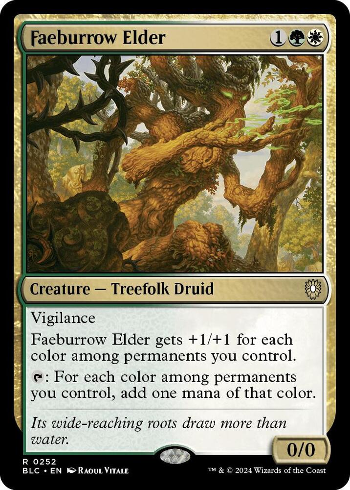Faeburrow Elder #252 Commander: Bloomburrow