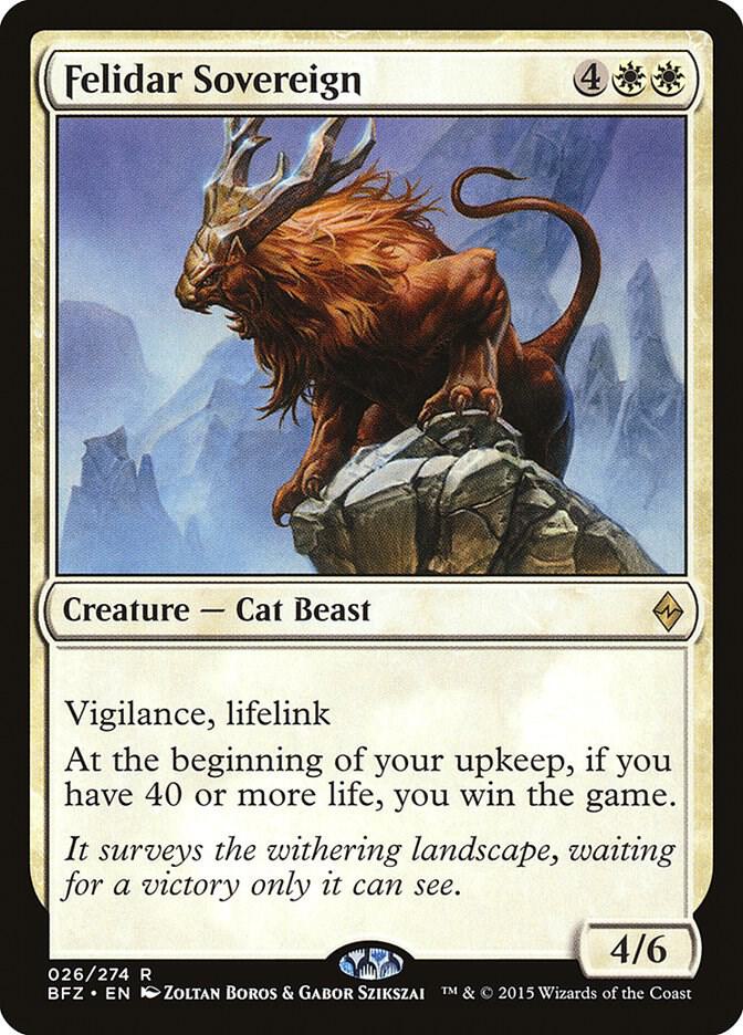 Felidar Sovereign #26 Battle for Zendikar