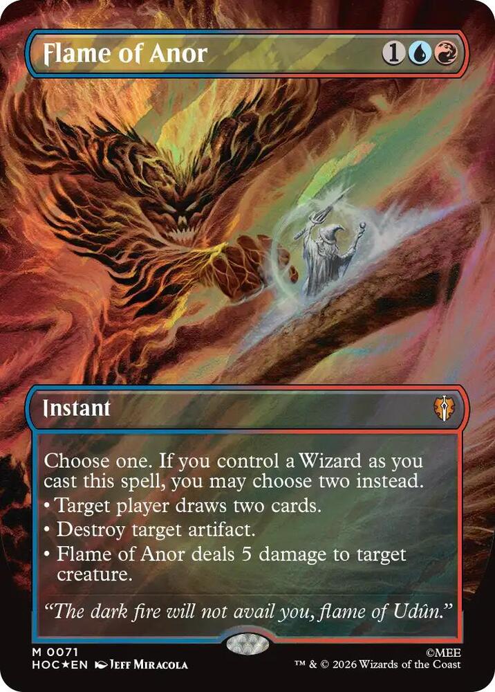 Flame of Anor (Borderless) #71 SURGE FOIL The Hobbit: Eternal-Legal