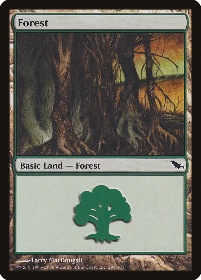 Forest #298 FOIL Shadowmoor