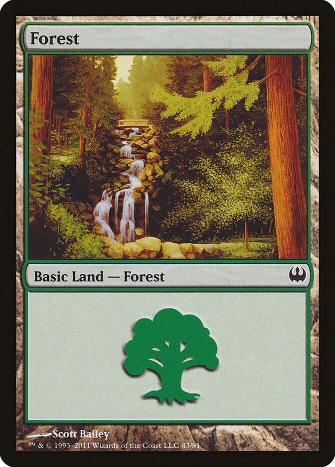 Forest #43 Duel Decks: Knights vs. Dragons