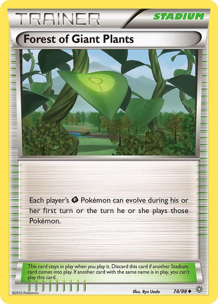 Forest of Giant Plants #74 REVERSE HOLOFOIL XY - Ancient Origins