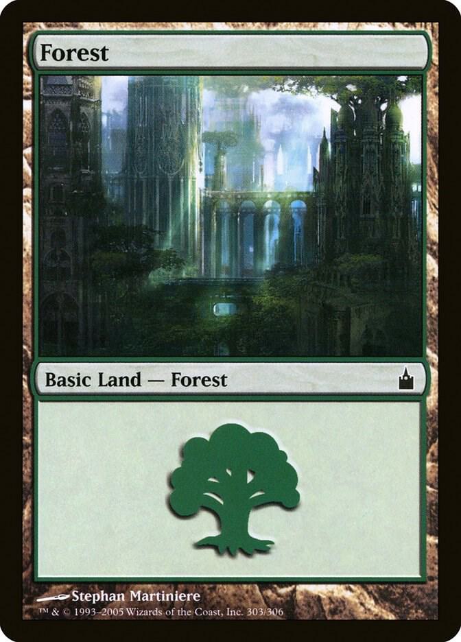 Forest #303 FOIL Ravnica: City of Guilds