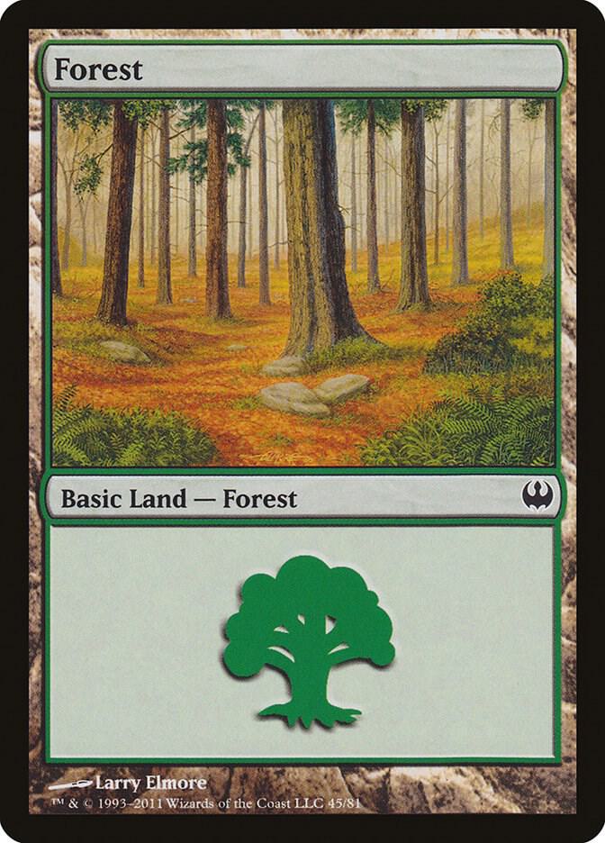 Forest #45 Duel Decks: Knights vs. Dragons