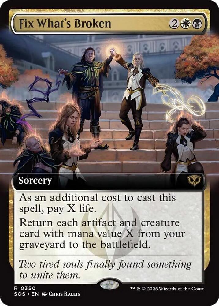Fix What's Broken (Extended Art) #350 Secrets of Strixhaven