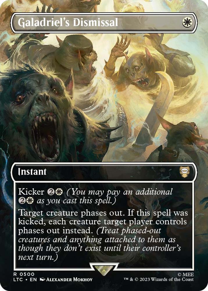 Galadriel's Dismissal (Borderless) #500 FOIL Commander: The Lord of the Rings: Tales of Middle Earth