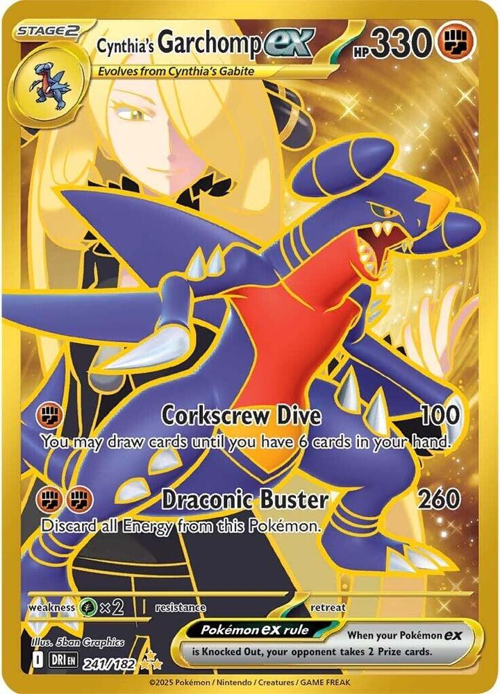 Cynthia's Garchomp EX #241 SV10: Destined Rivals