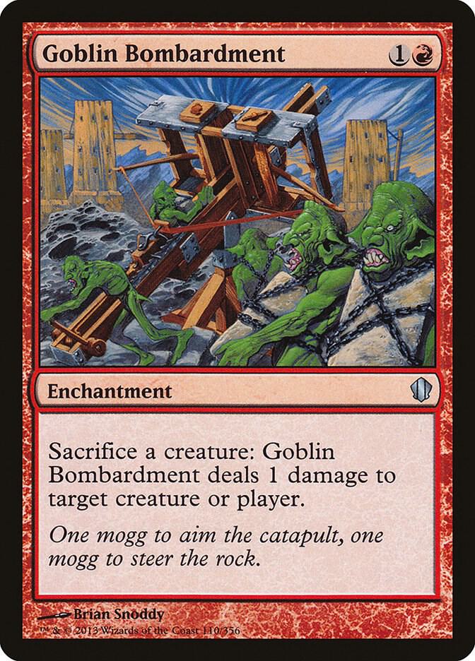 Goblin Bombardment #110 Commander 2013