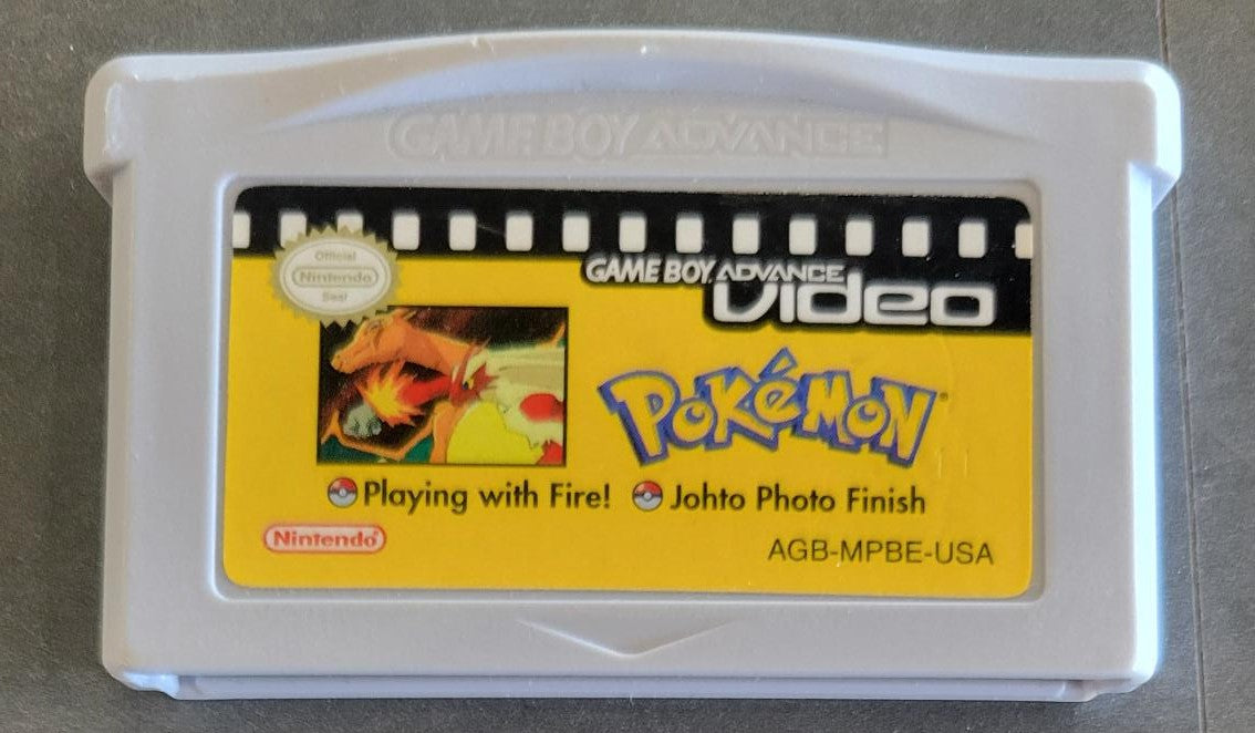 Game Boy Advance Video Pokemon Playing With Fire & Johto Photo FInish