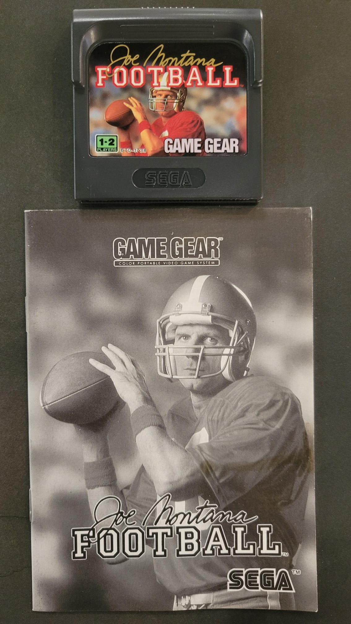 Game Gear Joe Montana Football (With instructions)