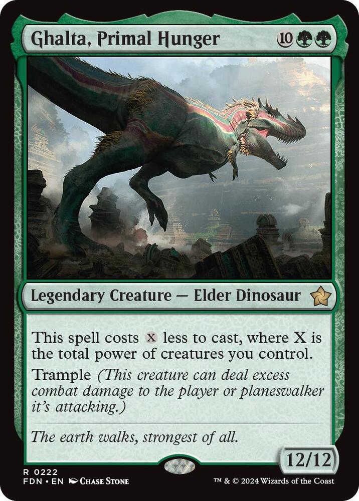 Ghalta, Primal Hunger #222 Foundations