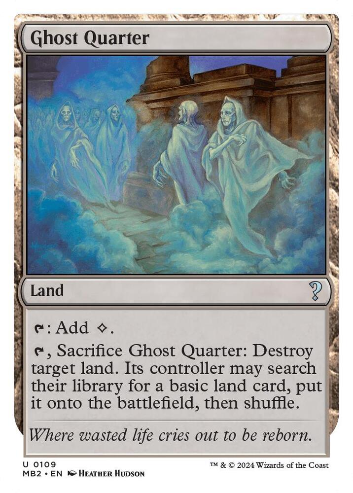 Ghost Quarter (White Border) #109 Mystery Booster 2