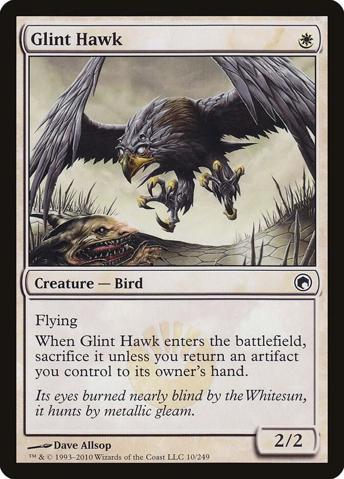 Glint Hawk #10 Scars of Mirrodin