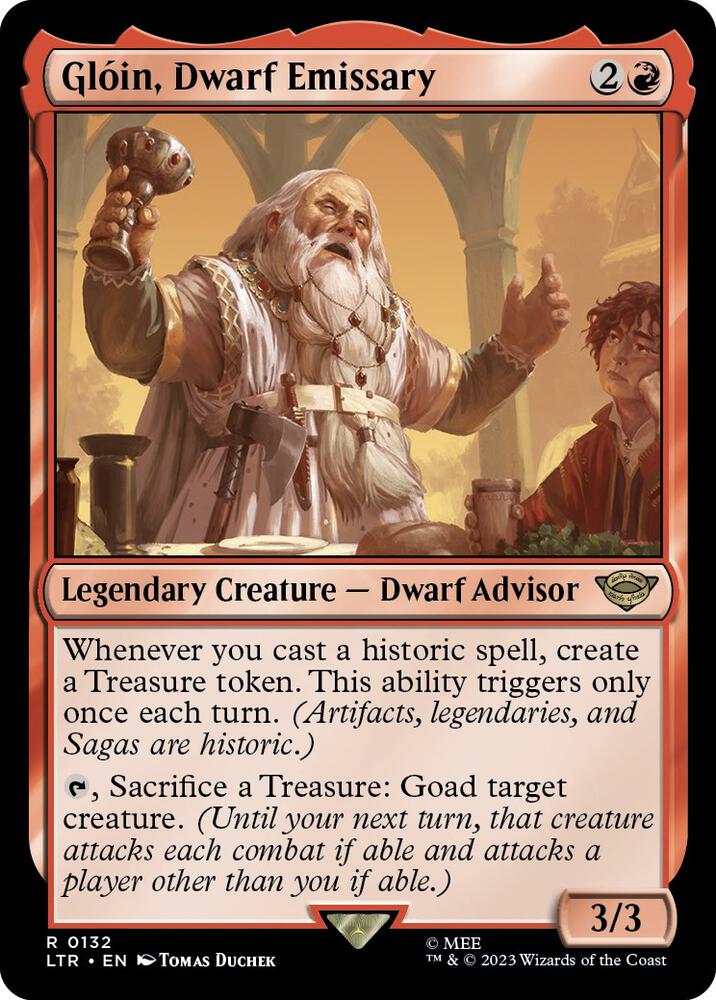 Gloin, Dwarf Emissary #132 FOIL Universes Beyond: The Lord of the Rings: Tales of Middle-Earth