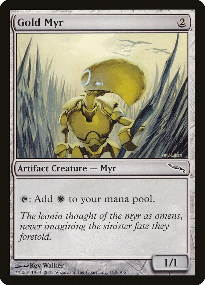 Gold Myr #180 Mirrodin