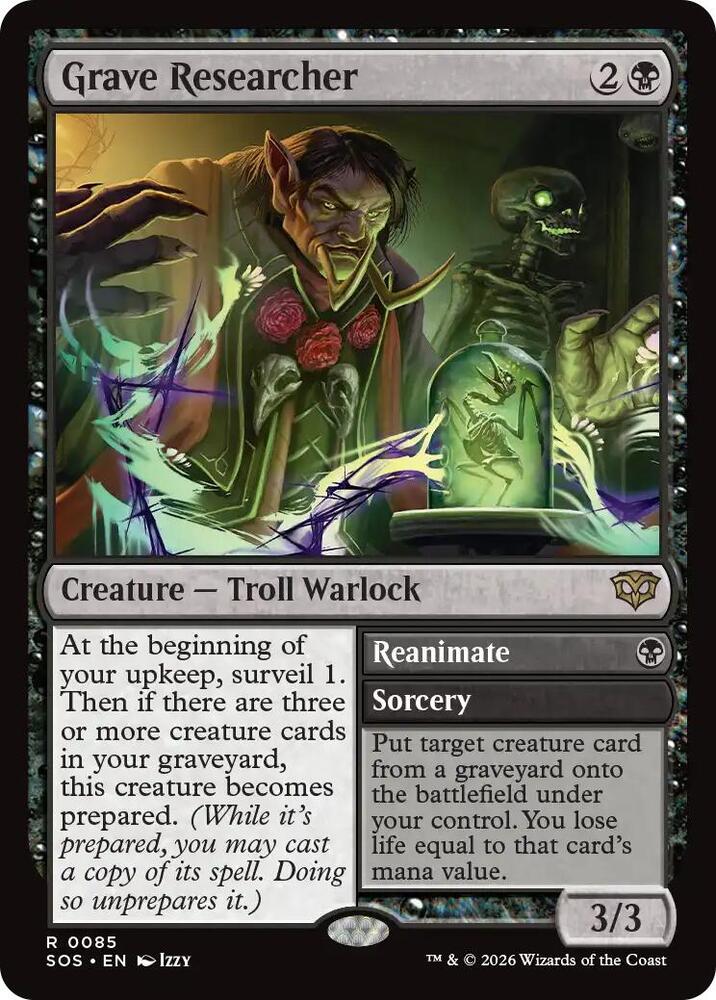 Grave Researcher #85 FOIL Secrets of Strixhaven