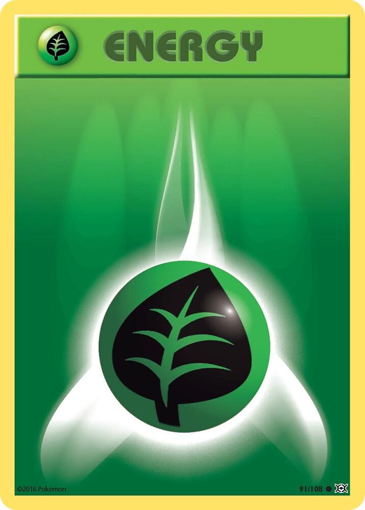 Grass Energy #91 FOIL XY - Evolutions