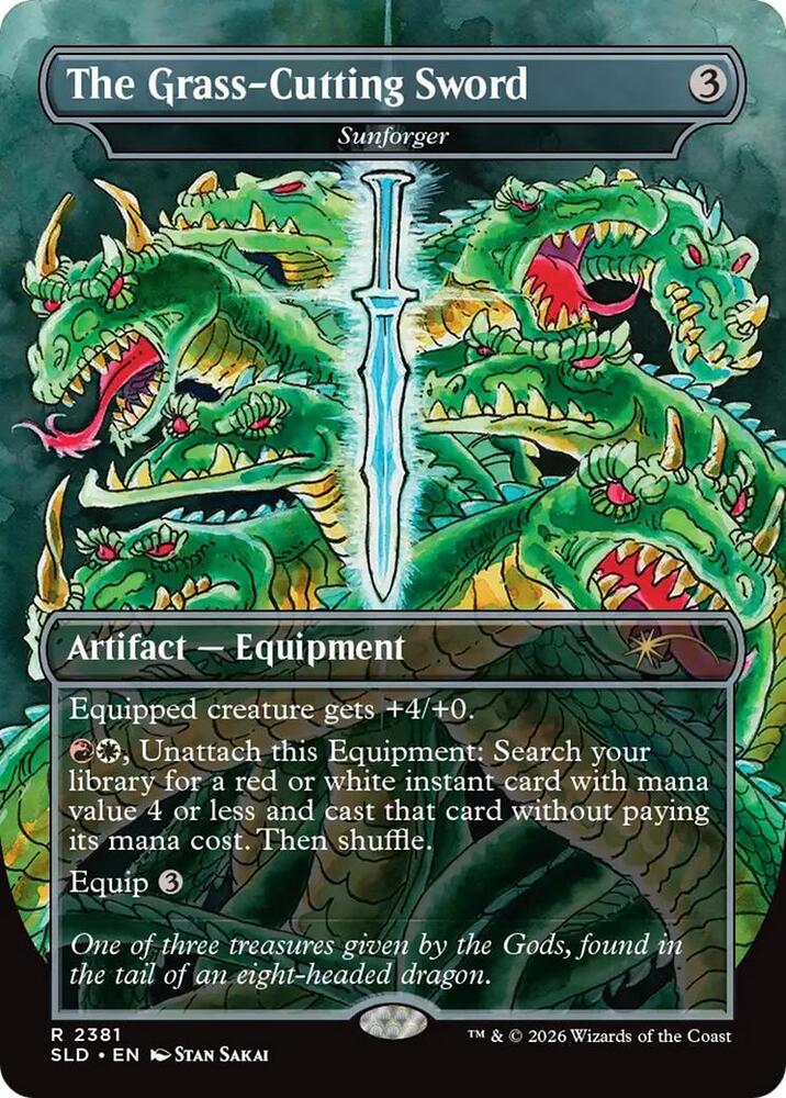 The Grass-Cutting Sword (Sunforger) #2381 Secret Lair Drop Series