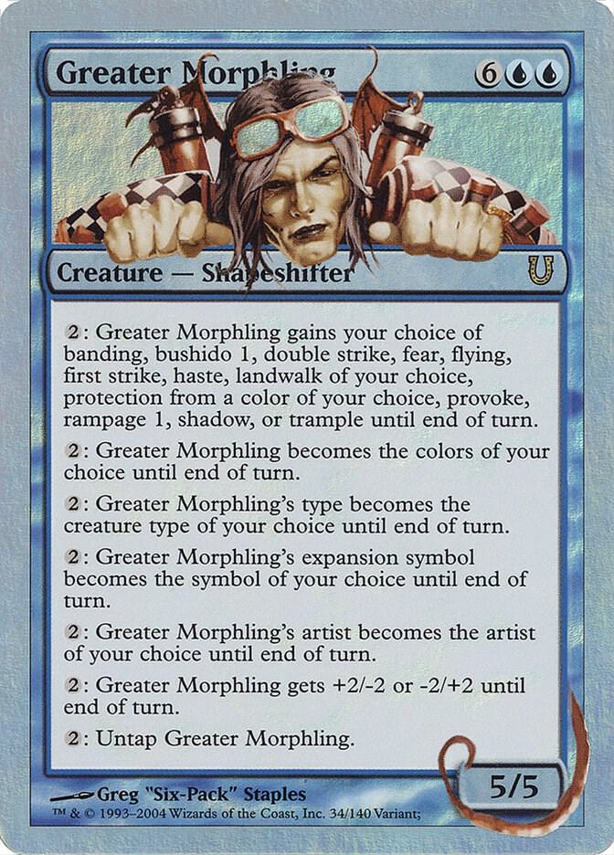 mtg unhinged all cards Greater Morphling