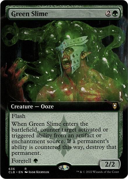 Green Slime #636 (Extended Art) Commander Legends: Battle for Baldur's Gate