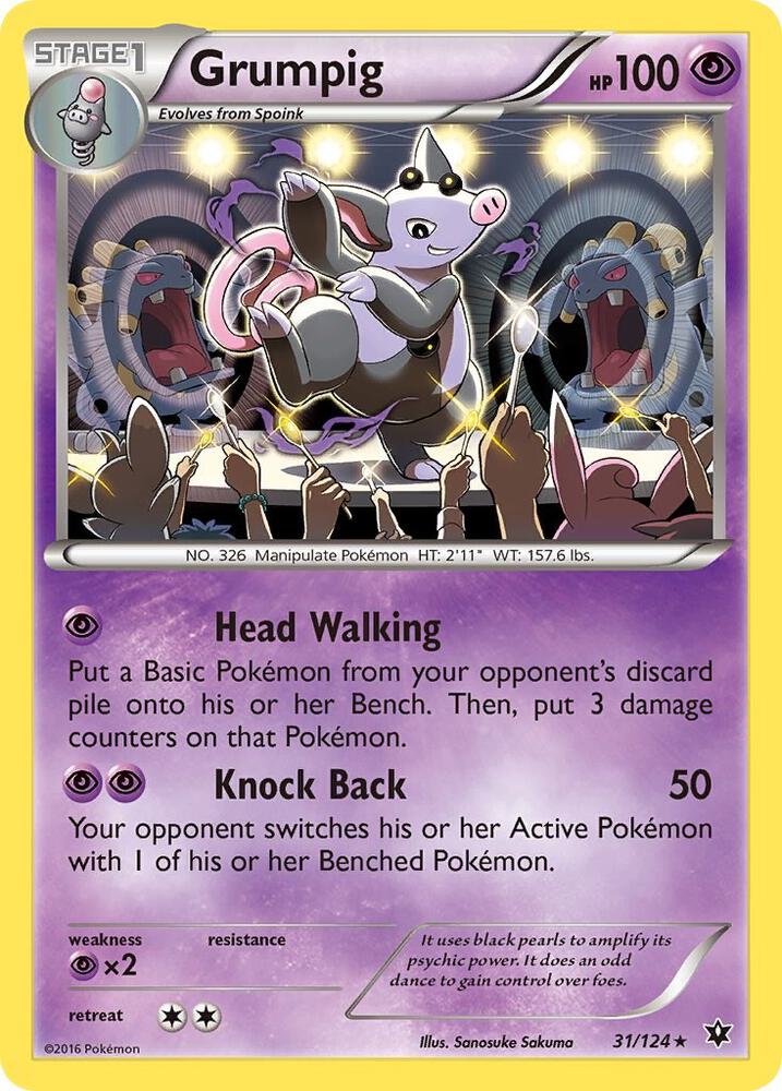 Grumpig #31 FOIL XY - Fates Collide