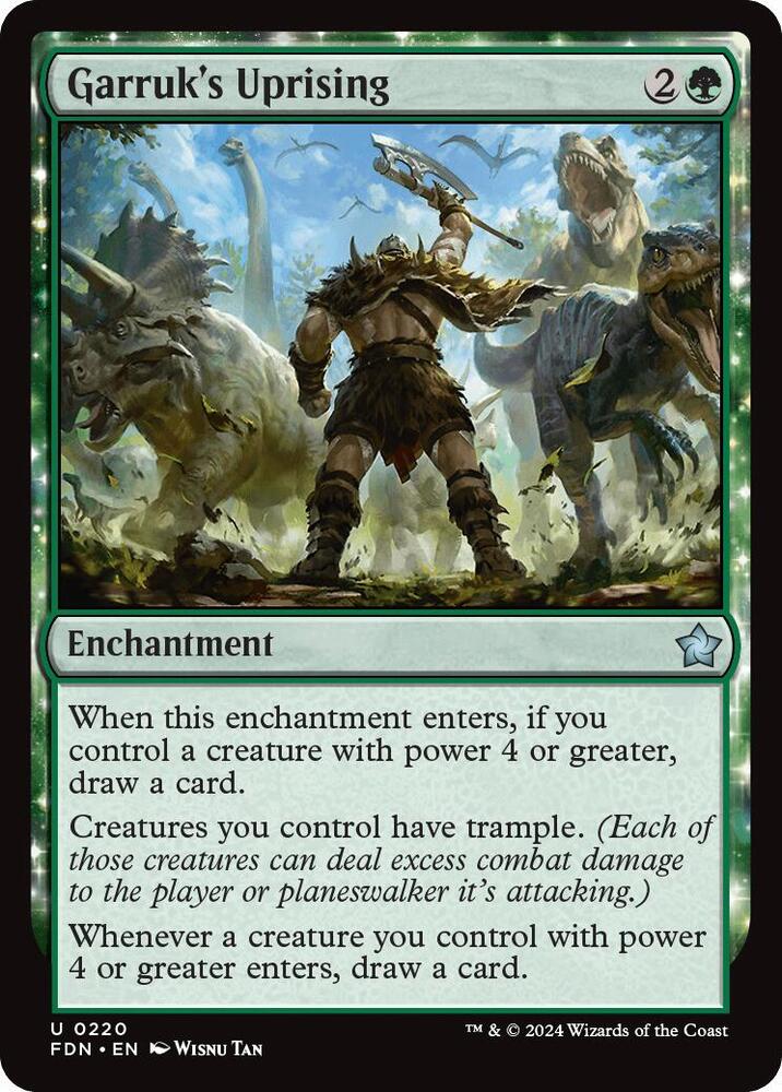 Garruk's Uprising #220 FOIL Foundations