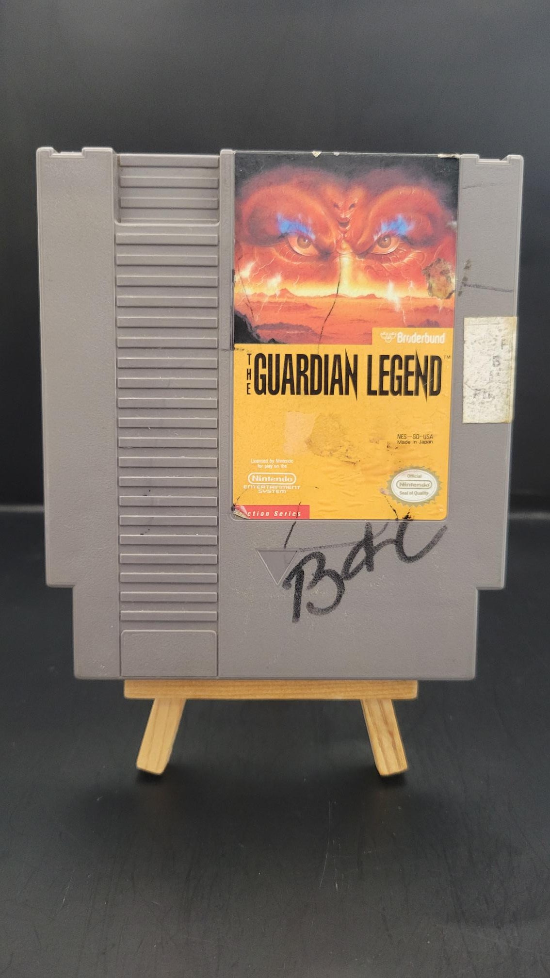 NES Guardian Legend (Stickers & marker on case)