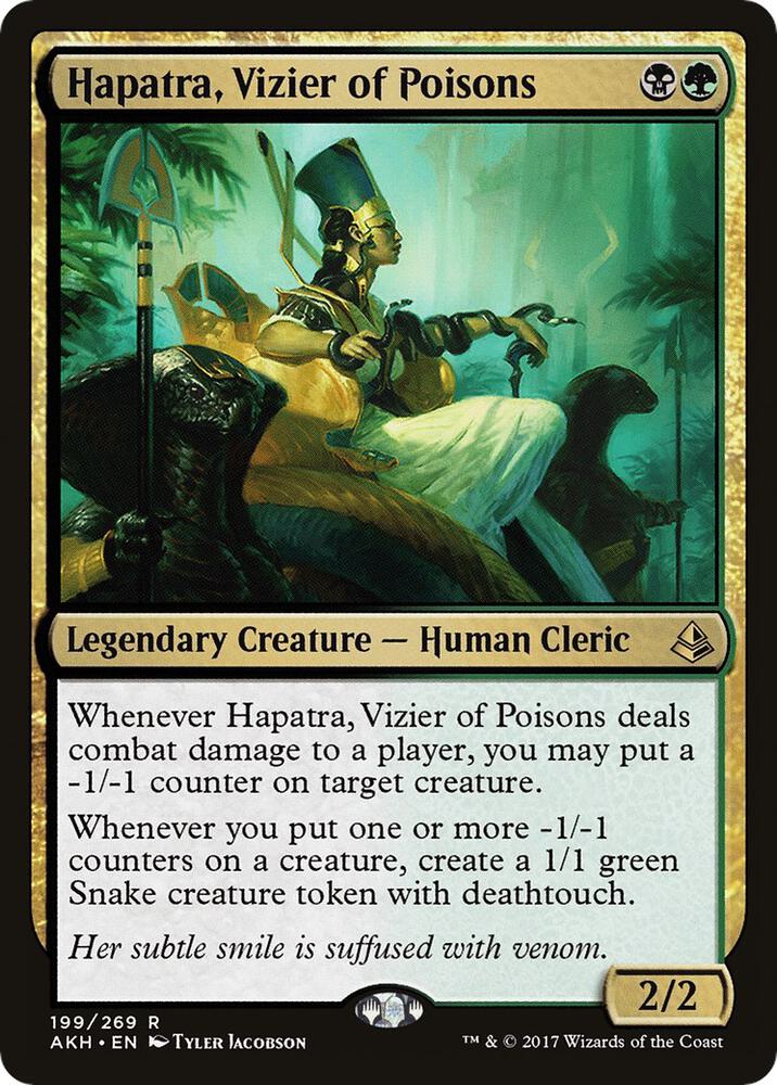 Hapatra, Vizier of Poisons #199 FOIL Amonkhet