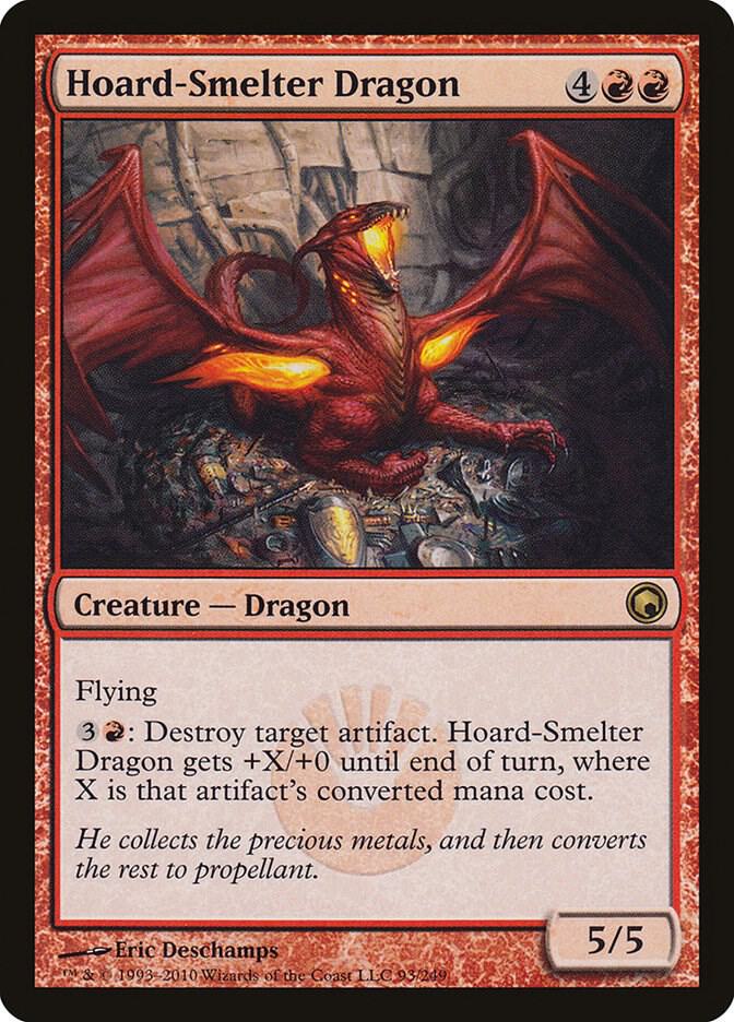 Hoard-Smelter Dragon #93 FOIL Scars of Mirrodin