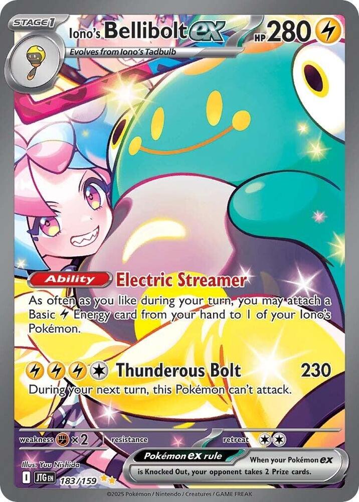 Iono's Bellibolt EX #183 SV09: Journey Together