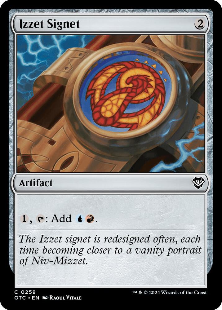 Izzet Signet #259 Commander: Outlaws of Thunder Junction