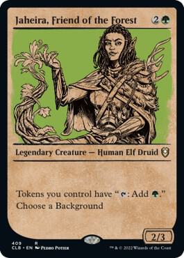 Jaheira, Friend of the Forest #409 (Showcase) Commander Legends: Battle for Baldur's Gate