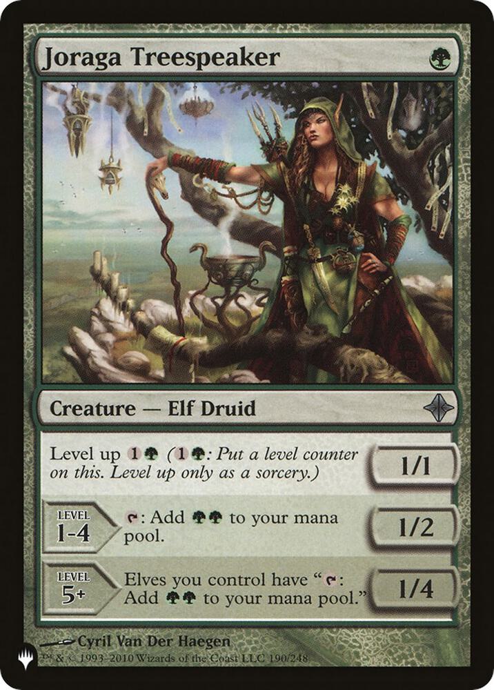 Joraga Treespeaker #190 The List Reprints