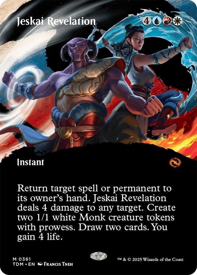 Jeskai Revelation (Borderless) #361 FOIL Tarkir: Dragonstorm