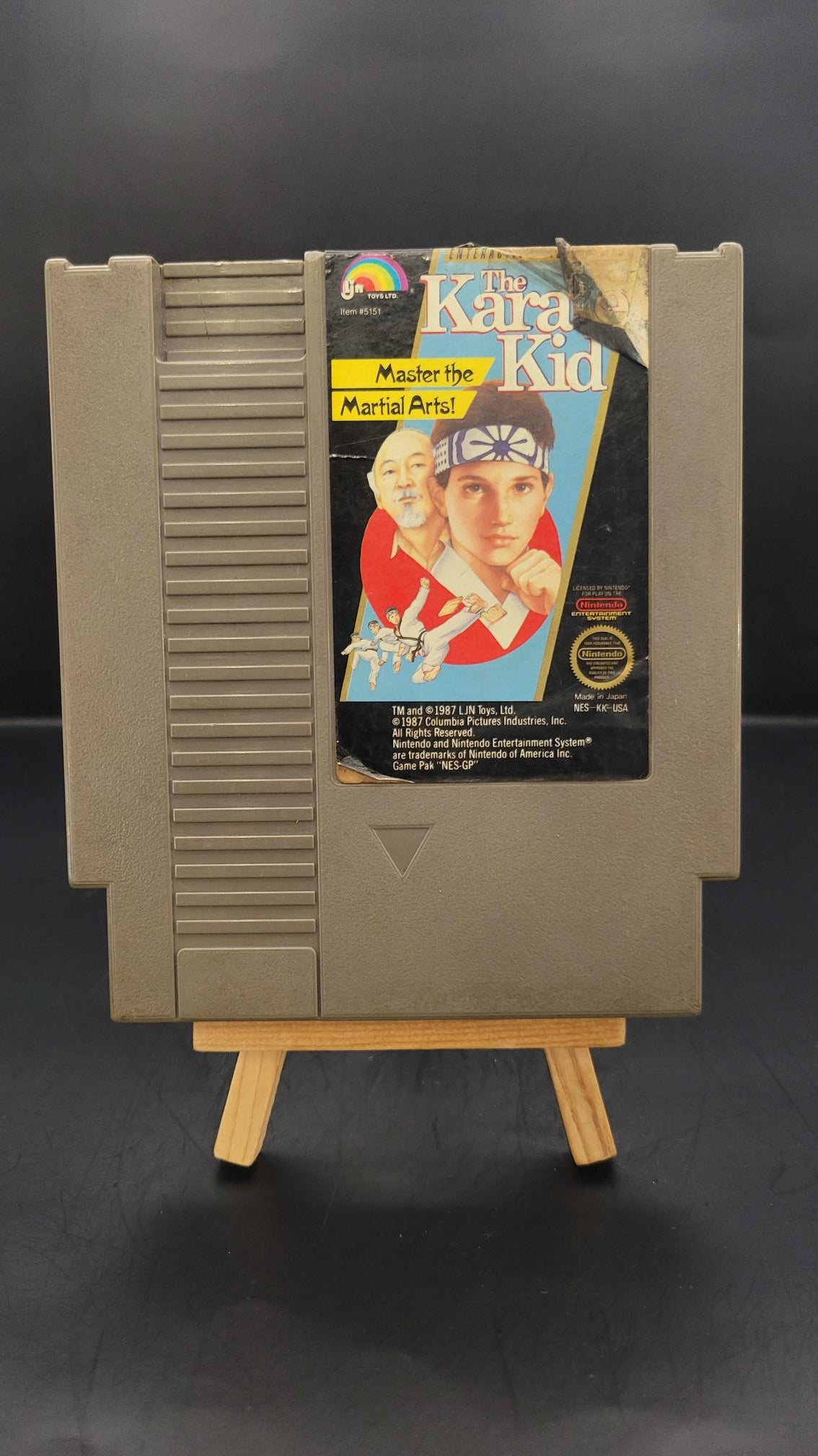 NES Karate Kid (Label damage)