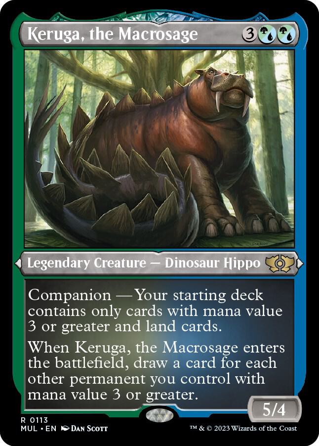 Keruga, the Macrosage #113 FOIL (Etched) March of the Machine: Multiverse Legends