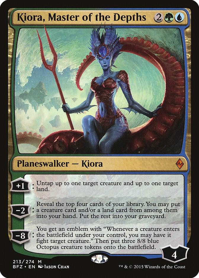 Kiora, Master of the Depths #213 FOIL Battle for Zendikar