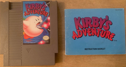 NES Kirby's Adventure w/Instruction Book